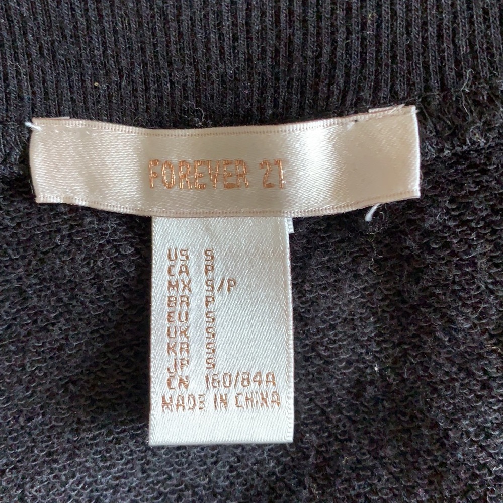 $5 Forever 21 Black Sweatshirt + Colorful Embroidery - Picture 6 of 6